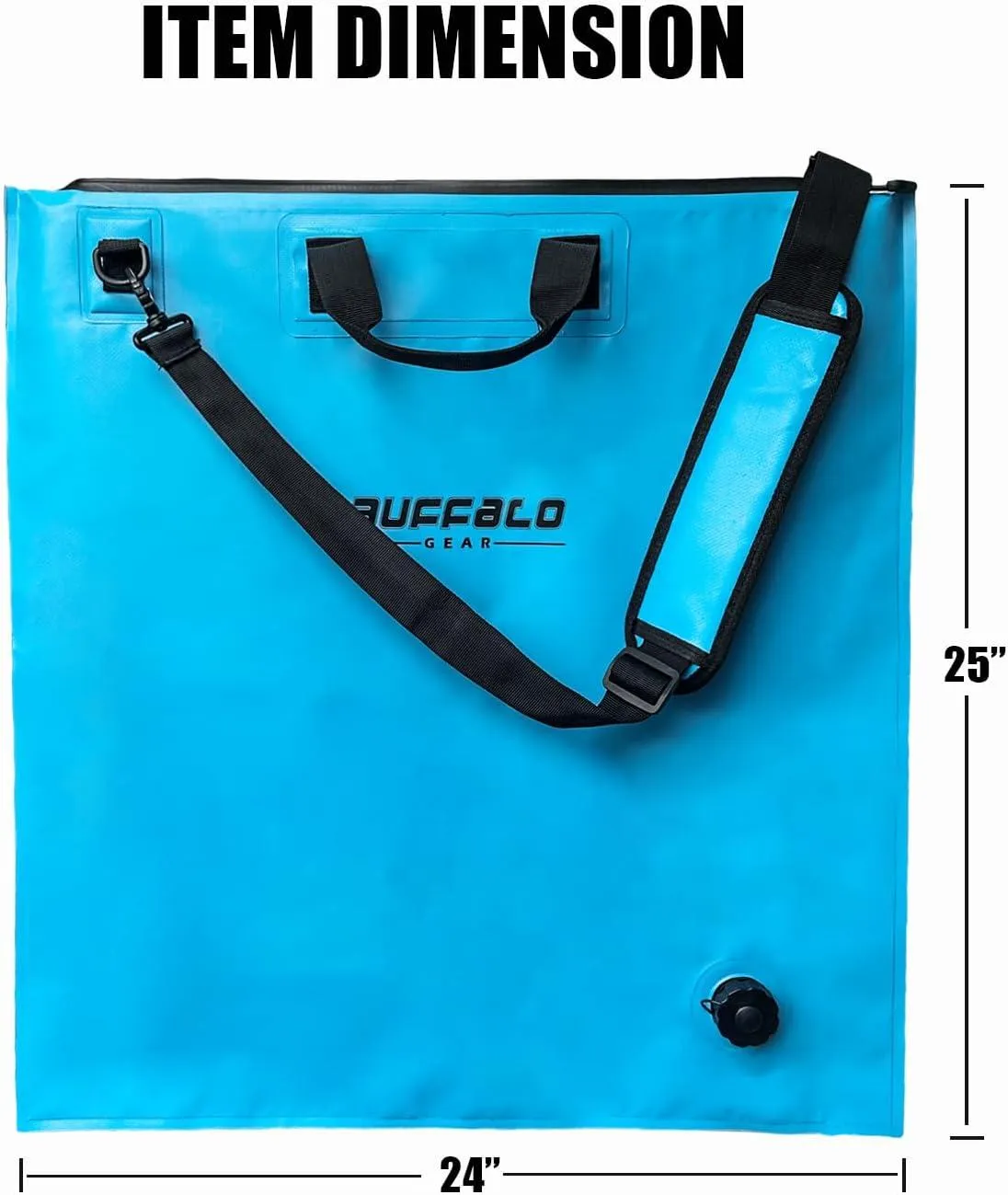 25'' Fish Tournament Weigh in Bag with Separate Mesh Insert