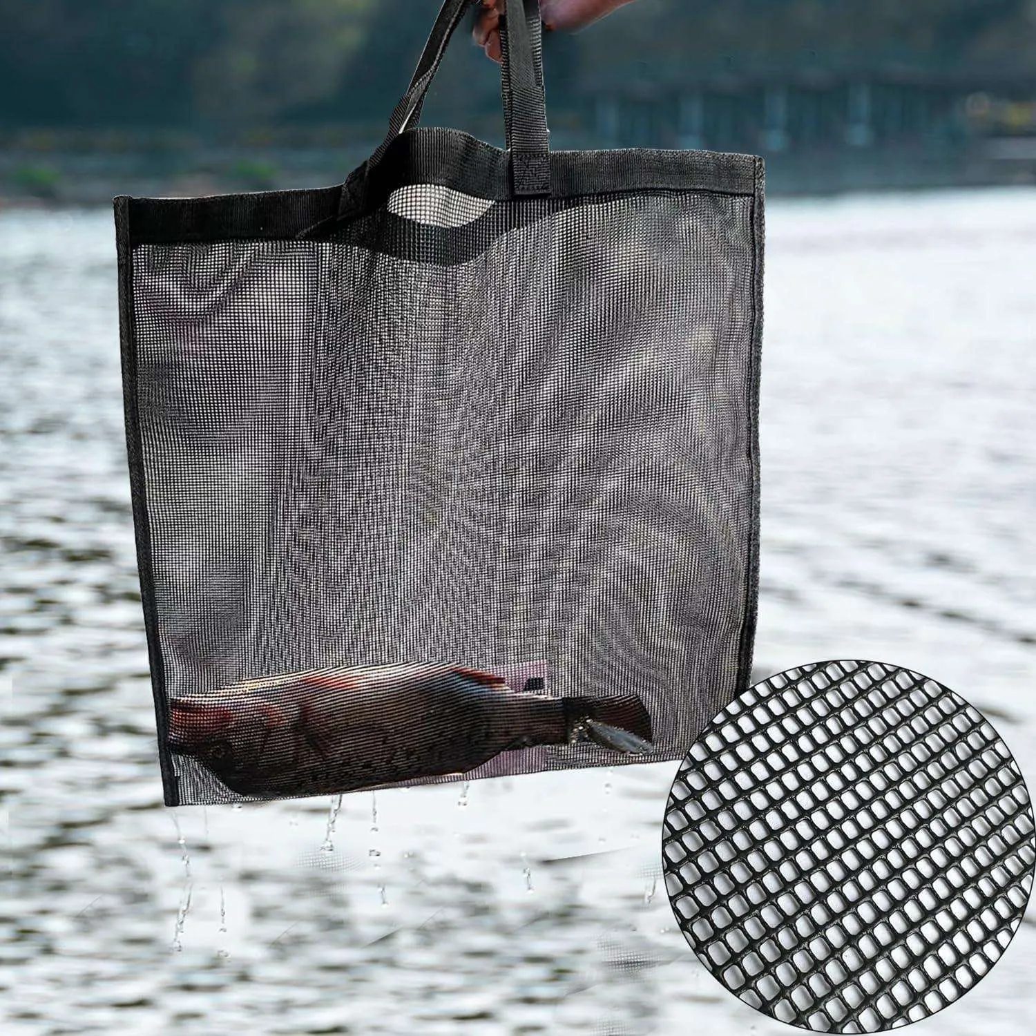 25'' Fish Tournament Weigh in Bag with Separate Mesh Insert