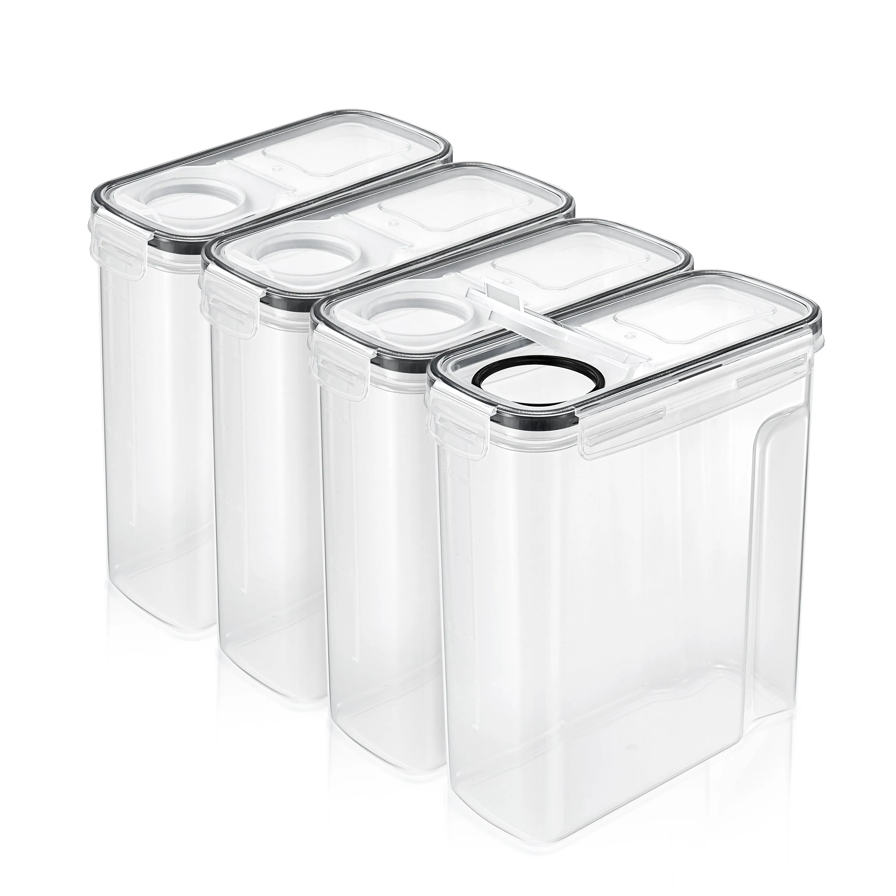 Airtight Food Storage Dispensers (4 Pack)