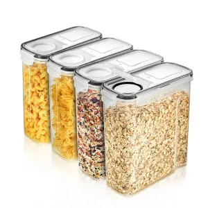 Airtight Food Storage Dispensers (4 Pack)