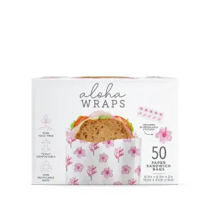 Aloha Wraps Tropical Flowers Sandwich Bags