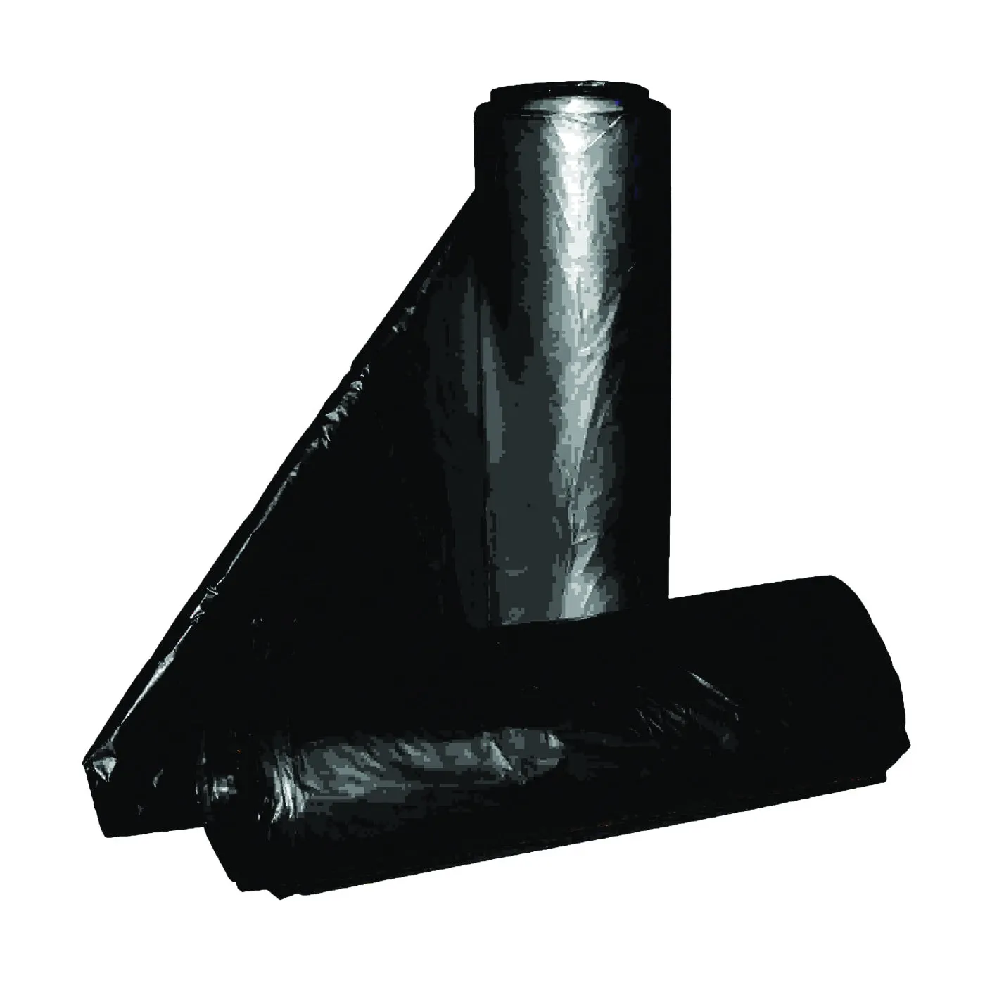 ALUF PLASTICS RL RL-4047XH Can Liner, 45 gal Capacity, Repro Blend, Black