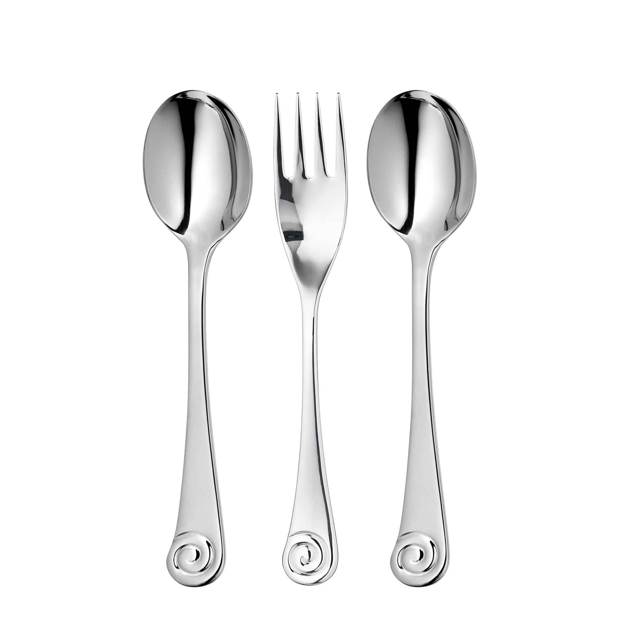 Ammonite Bright Serving Set, 3 Piece