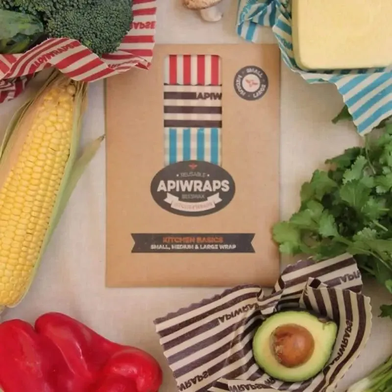 Apiwraps Australian Made reusable Beeswax Wraps - Everyday wraps!