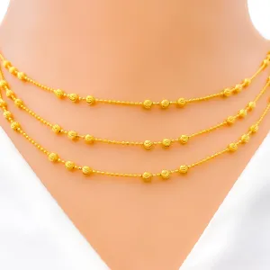 Attractive Lightweight Layered Orb Necklace Set