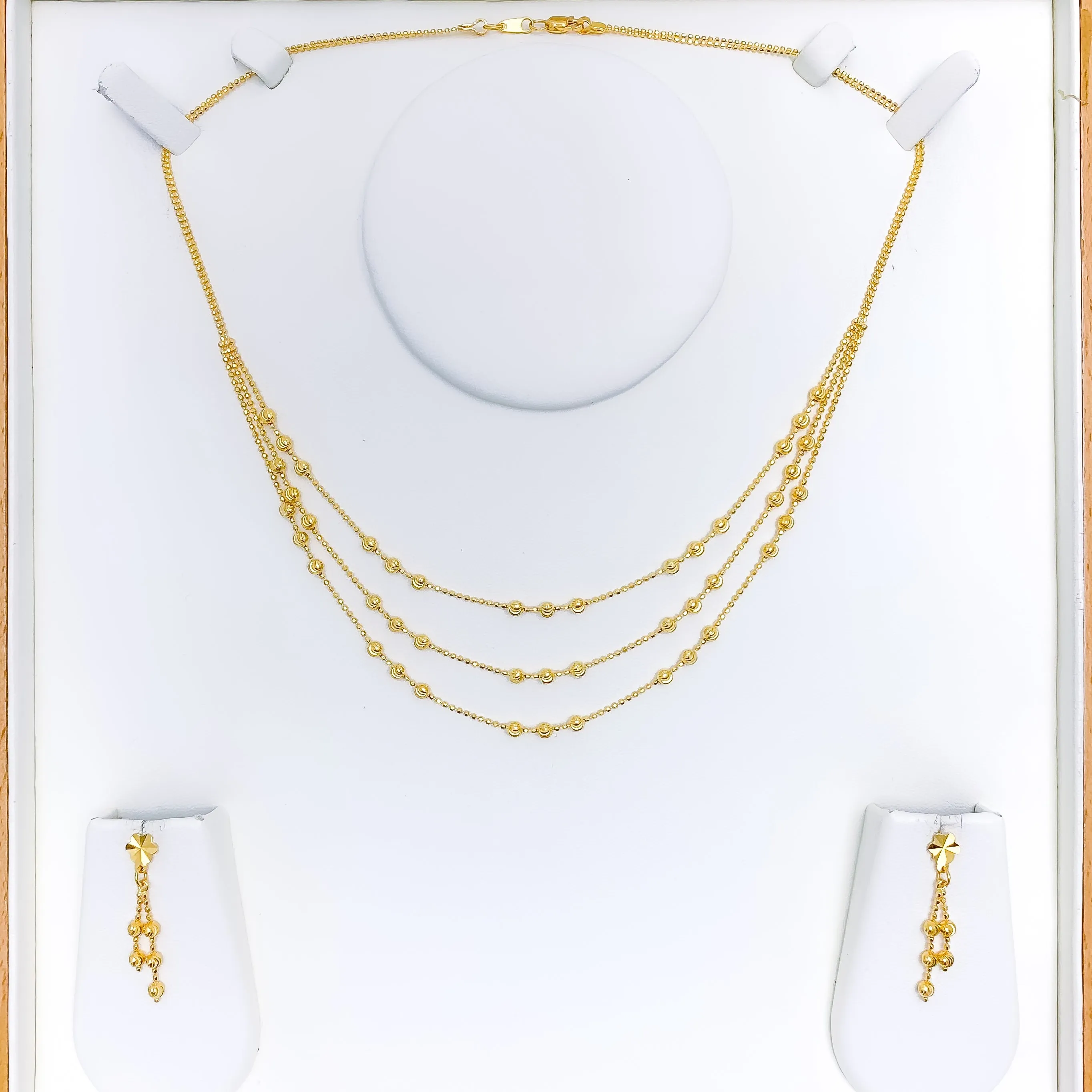 Attractive Lightweight Layered Orb Necklace Set