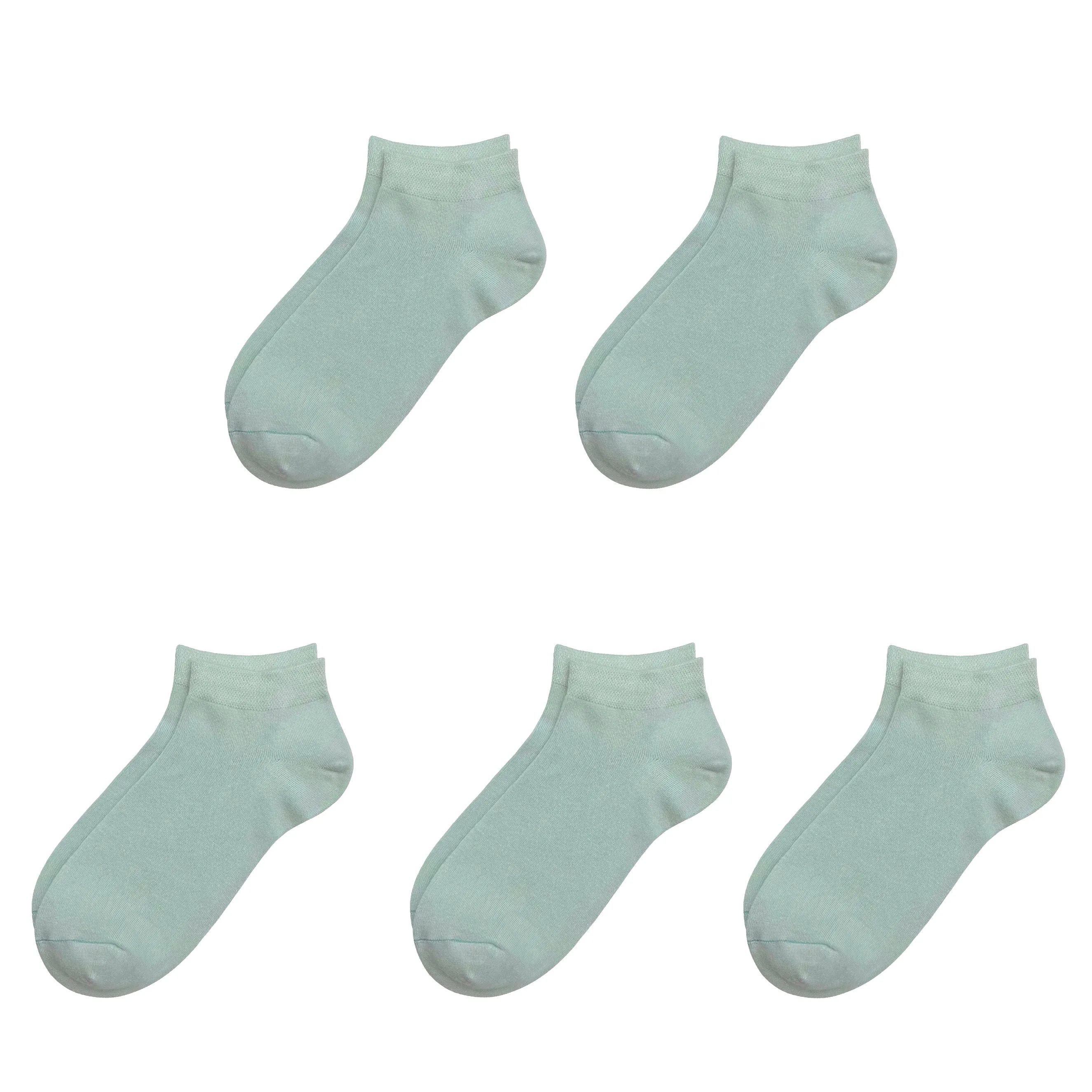 Bamboo School Socks Ankle Super Soft School Kids Socks Stretch Cuffs Athletic Socks Odor Resistant Anti-odor 5 Pairs