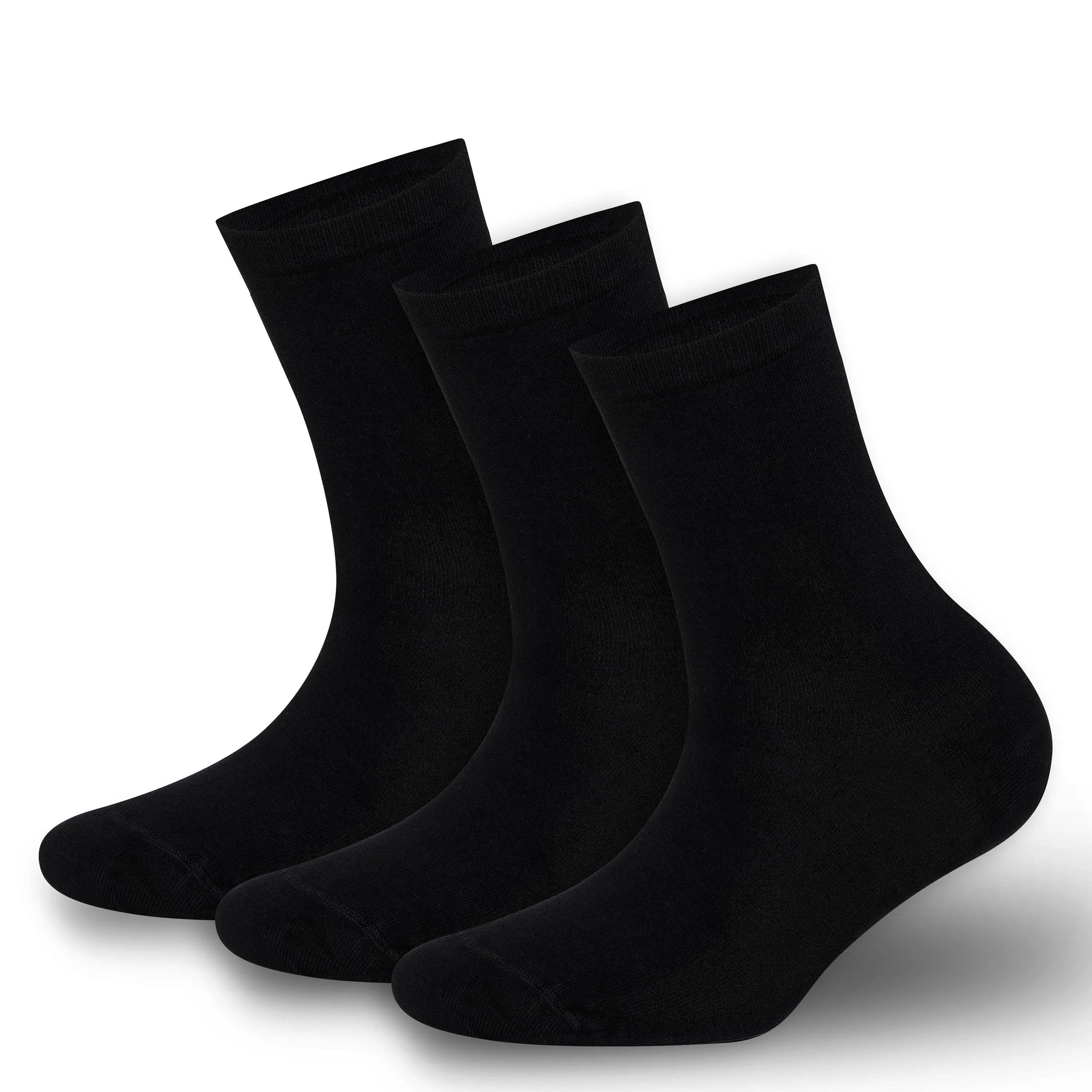 BAMBOOVEN Women’s Rayon Bamboo Dress Socks – (3 Pairs)