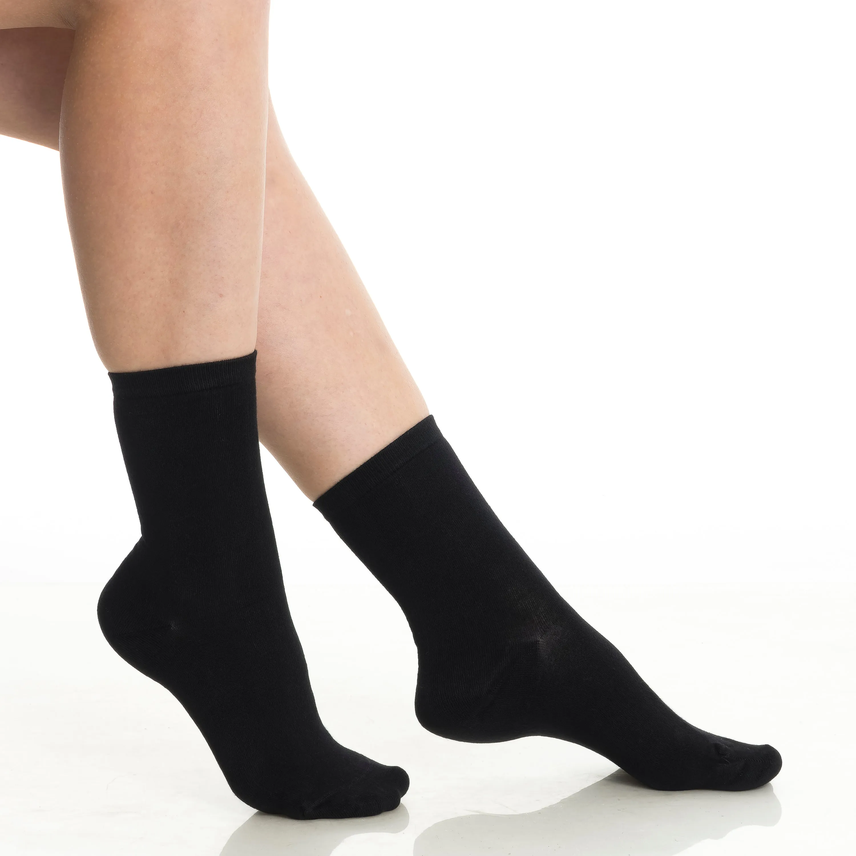 BAMBOOVEN Women’s Rayon Bamboo Dress Socks – (3 Pairs)