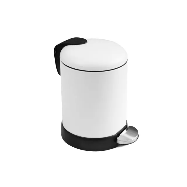 Bao 3L Round Bathroom Bin Matt White