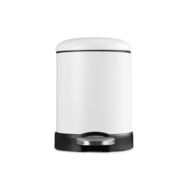 Bao 3L Round Bathroom Bin Matt White