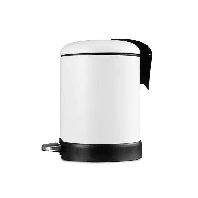 Bao 3L Round Bathroom Bin Matt White