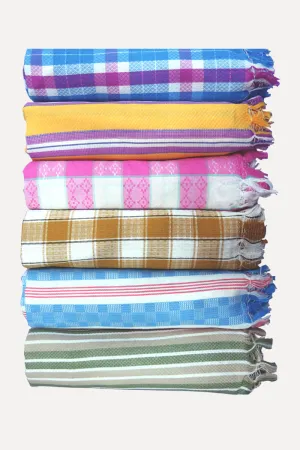 Bharath - Cotton Colour Towels (Pack of 3) | Uathayam