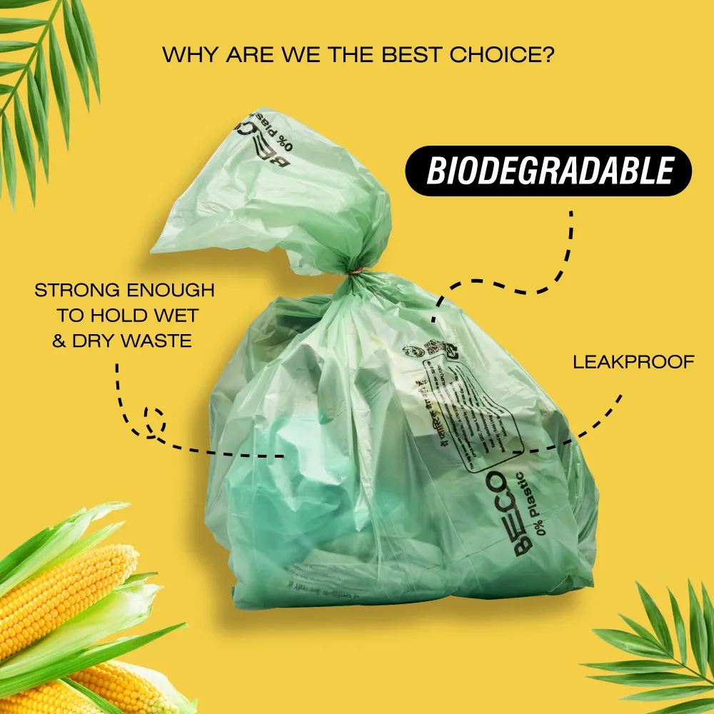 Biodegradable Garbage Bags - Small - 30 bags/roll | Pack of 3