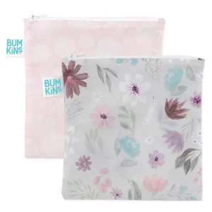 Bumkins Snack Bag 2pk - Floral and Lace