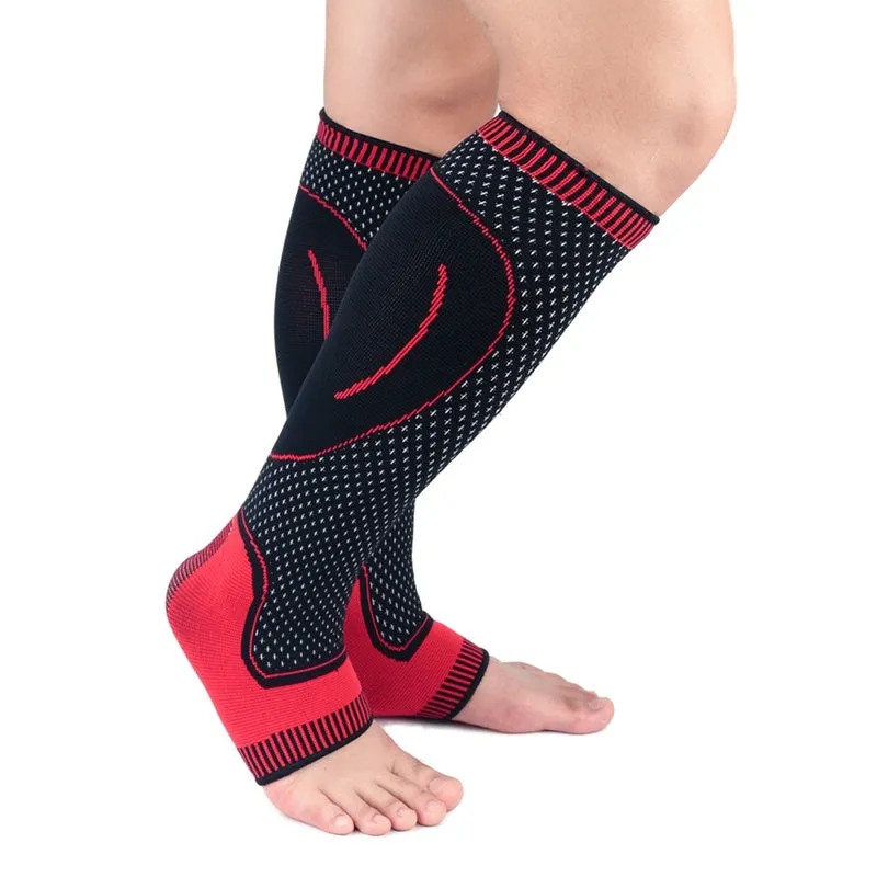 Calf knitted breathable compression socks