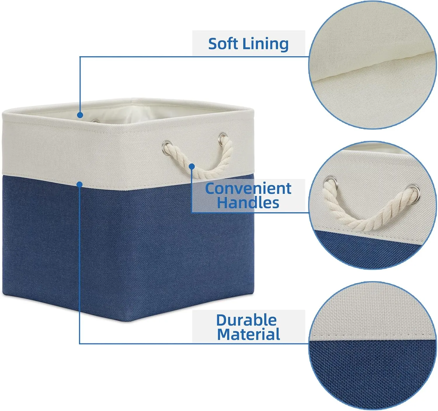 Canvas Fabric Storage Box