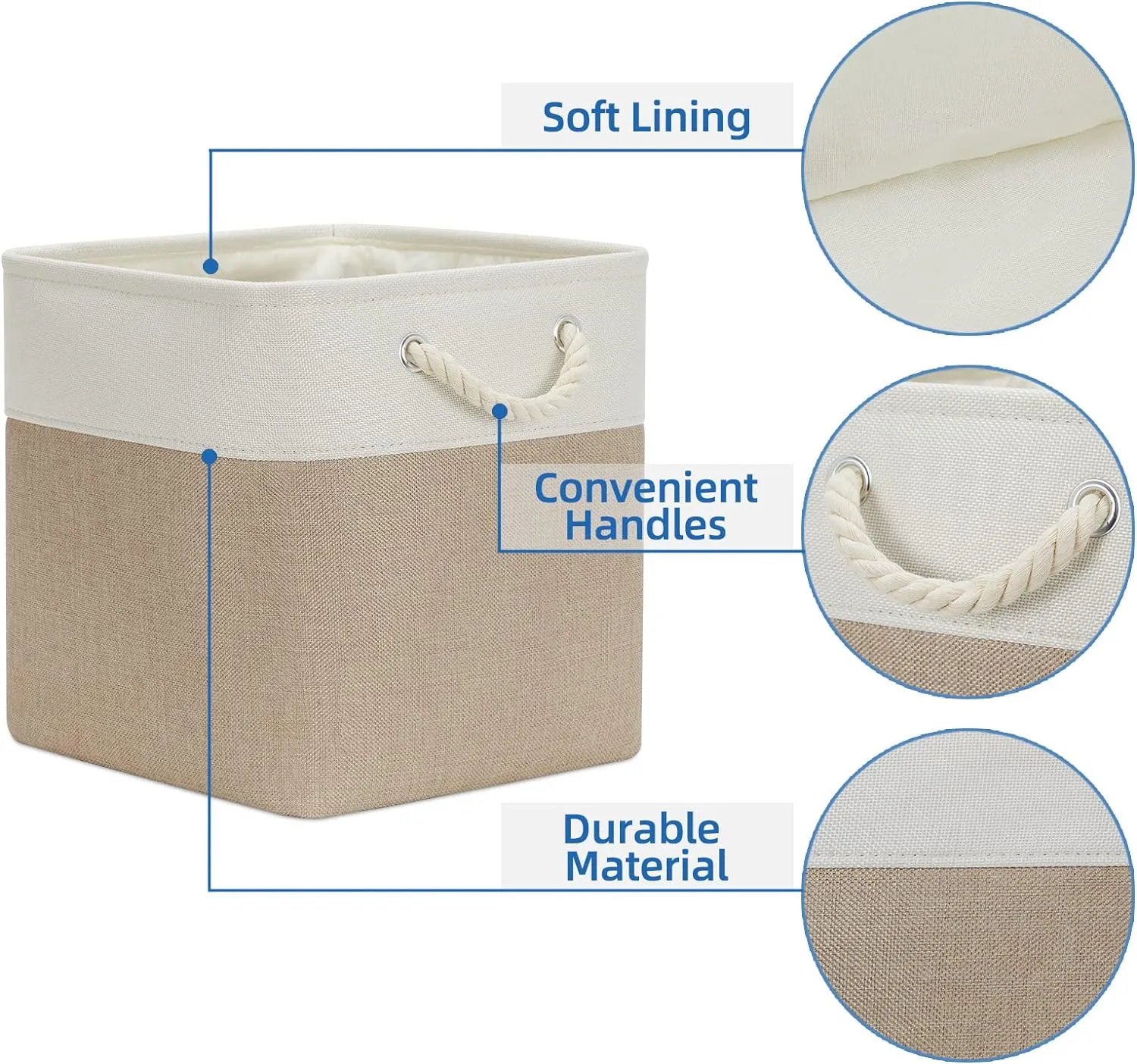 Canvas Fabric Storage Box