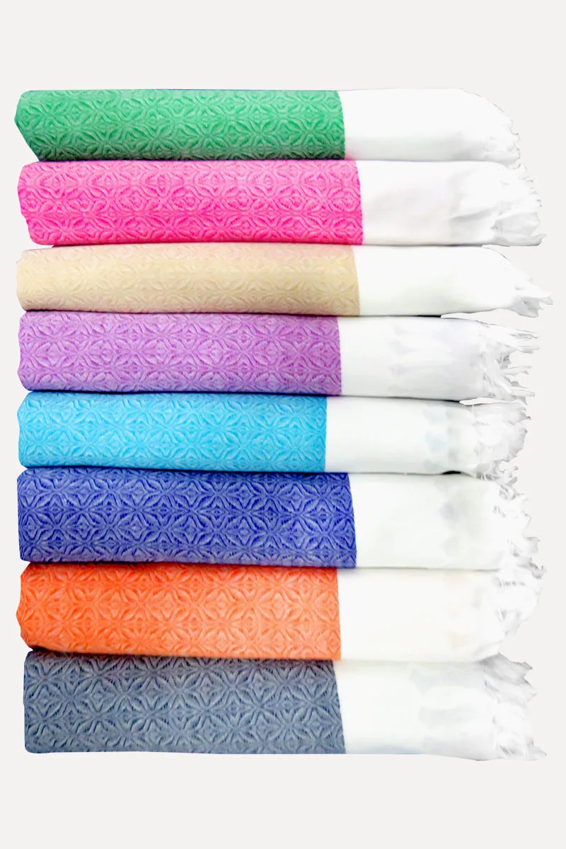 Celosia - Self Design 100% Cotton Towels (Pack of 3)