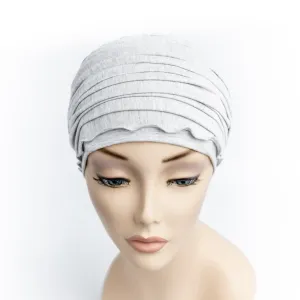 Chemo Alopecia Head Wrap Light Grey