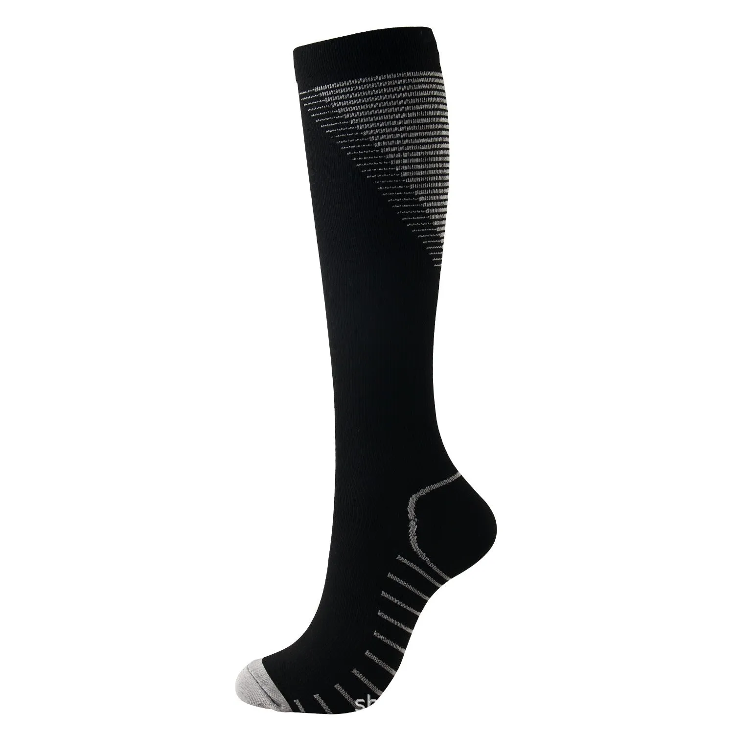 Color pattern V-shaped compression socks