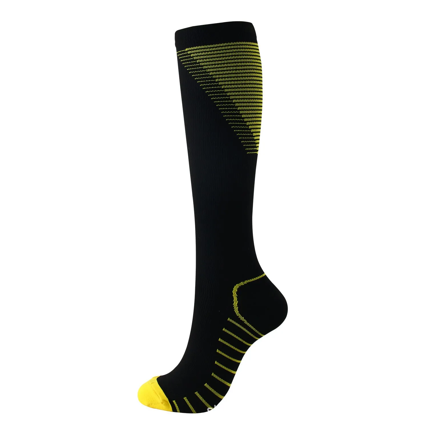 Color pattern V-shaped compression socks