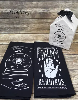 Crystal Ball and Palm Reading Towels