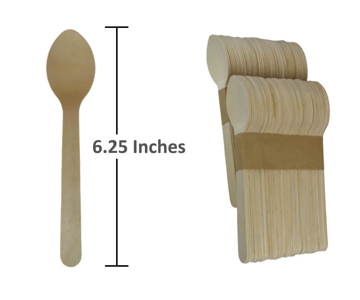 Disposable Wooden Spoon - 200 pcs