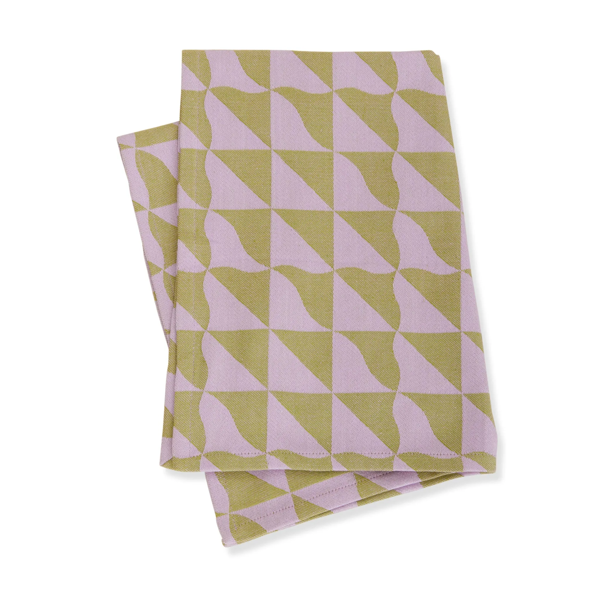 Dusen Dusen Kitchen Towels - Set of 2 - Purple/ Brown