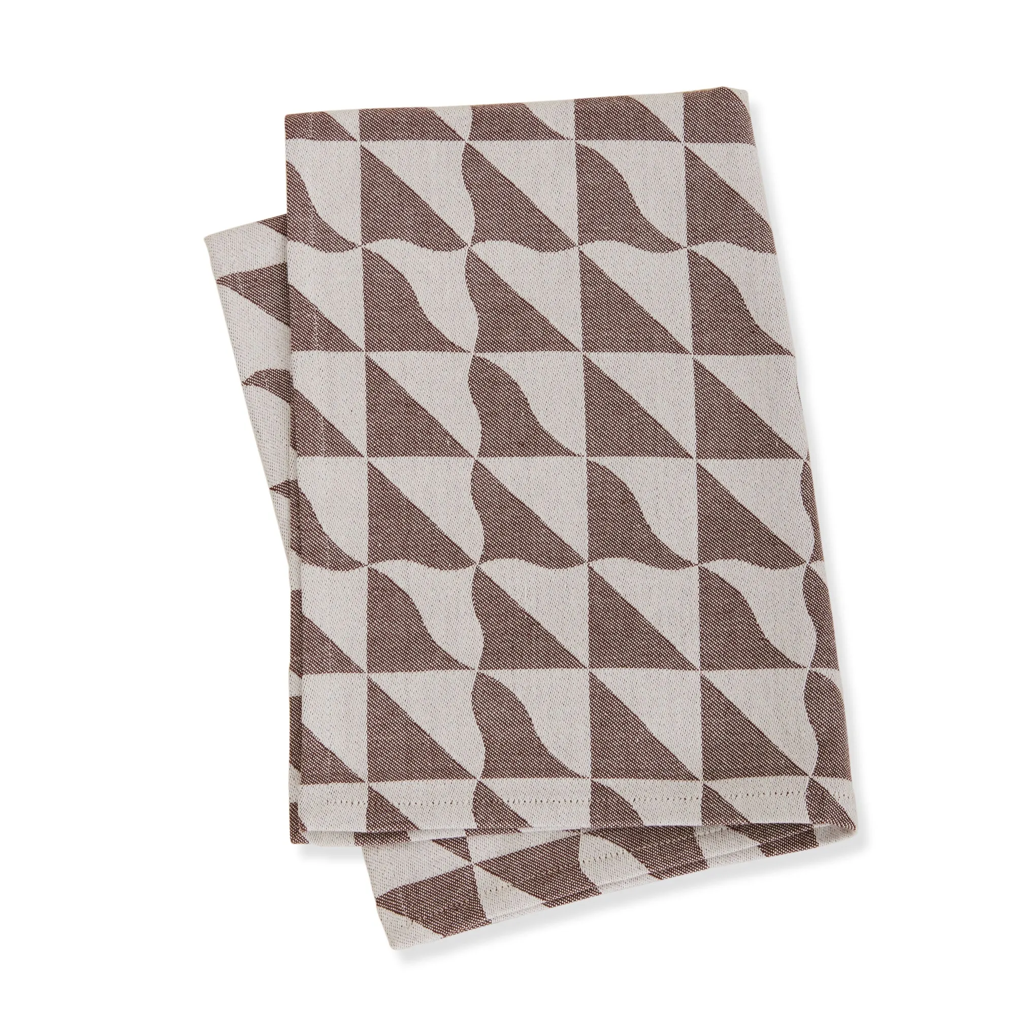 Dusen Dusen Kitchen Towels - Set of 2 - Purple/ Brown