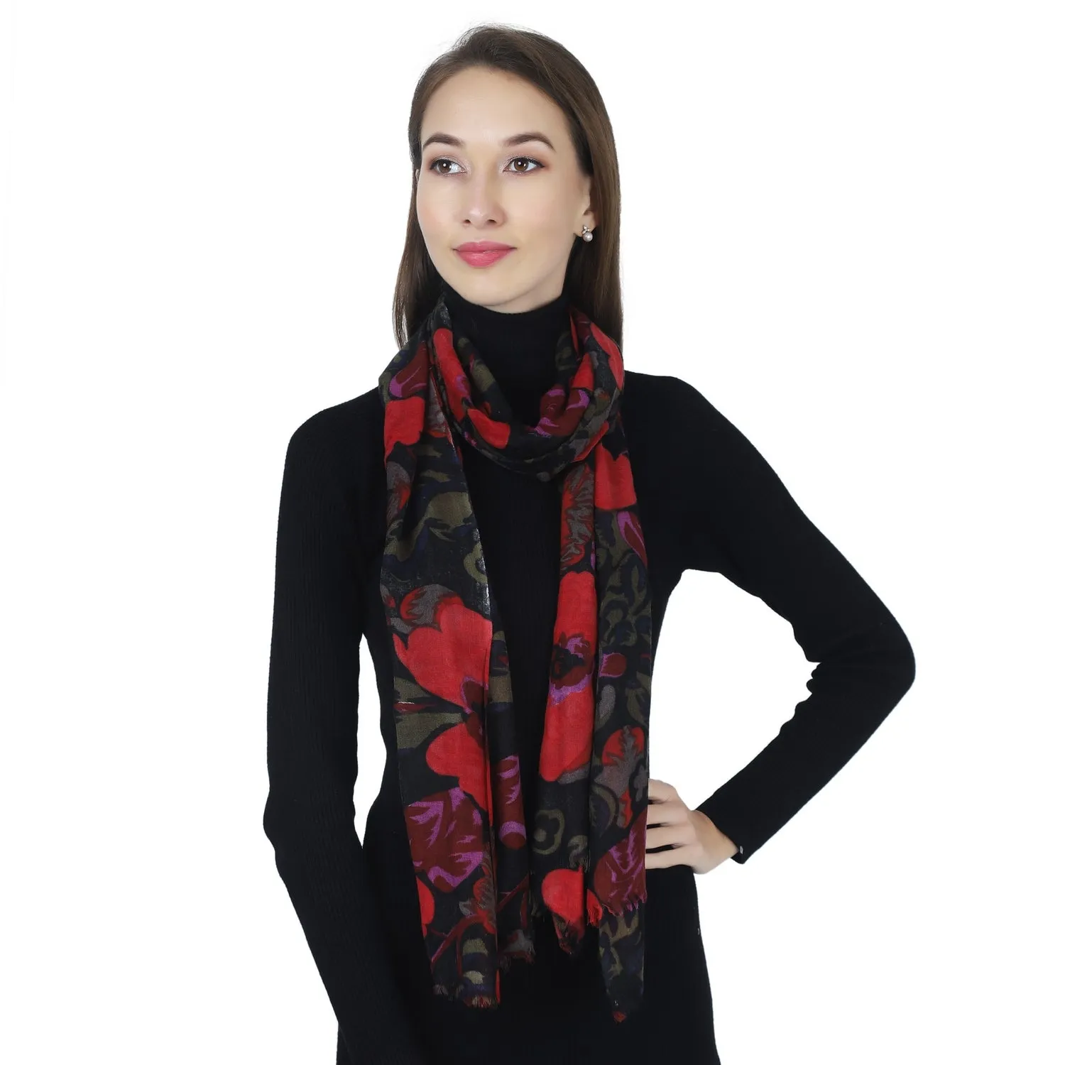 Floral Fusion Lightweight Scarf