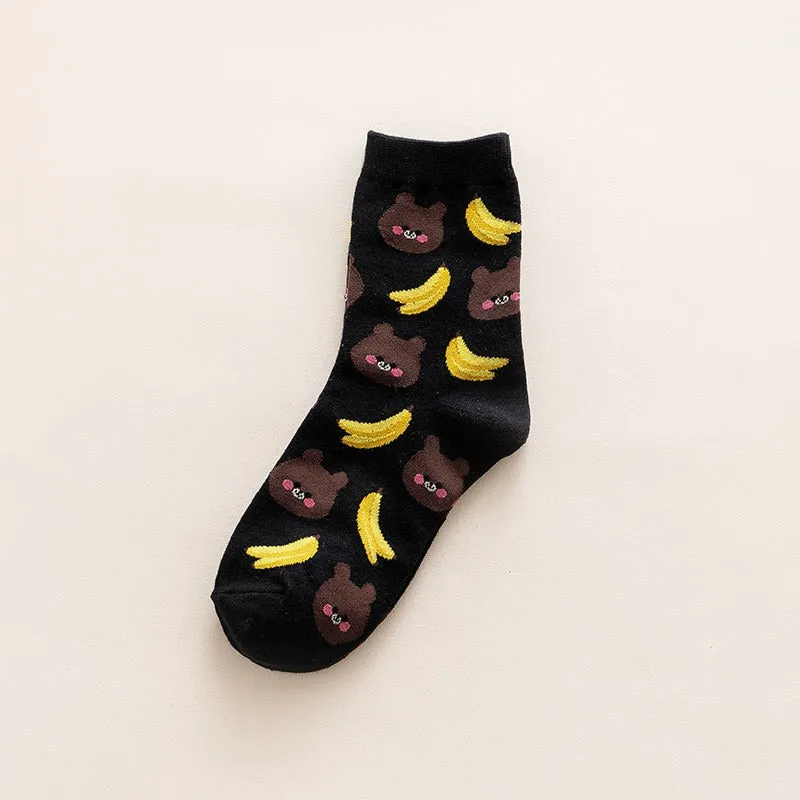 Fruit and Animal Socks