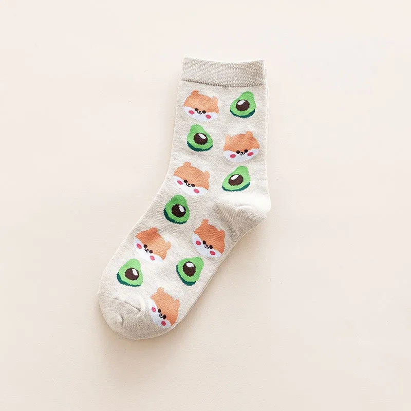 Fruit and Animal Socks