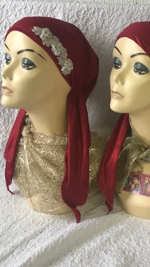 Gift For Friend Bundle of 3 Red Head  Scarves For Women