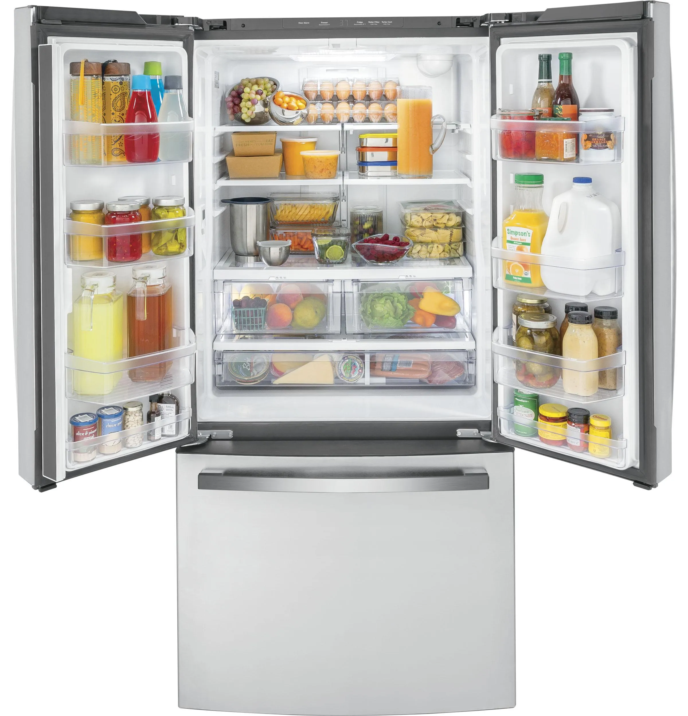 GWE19JYLFS GE® ENERGY STAR® 18.6 Cu. Ft. Counter-Depth French-Door Refrigerator