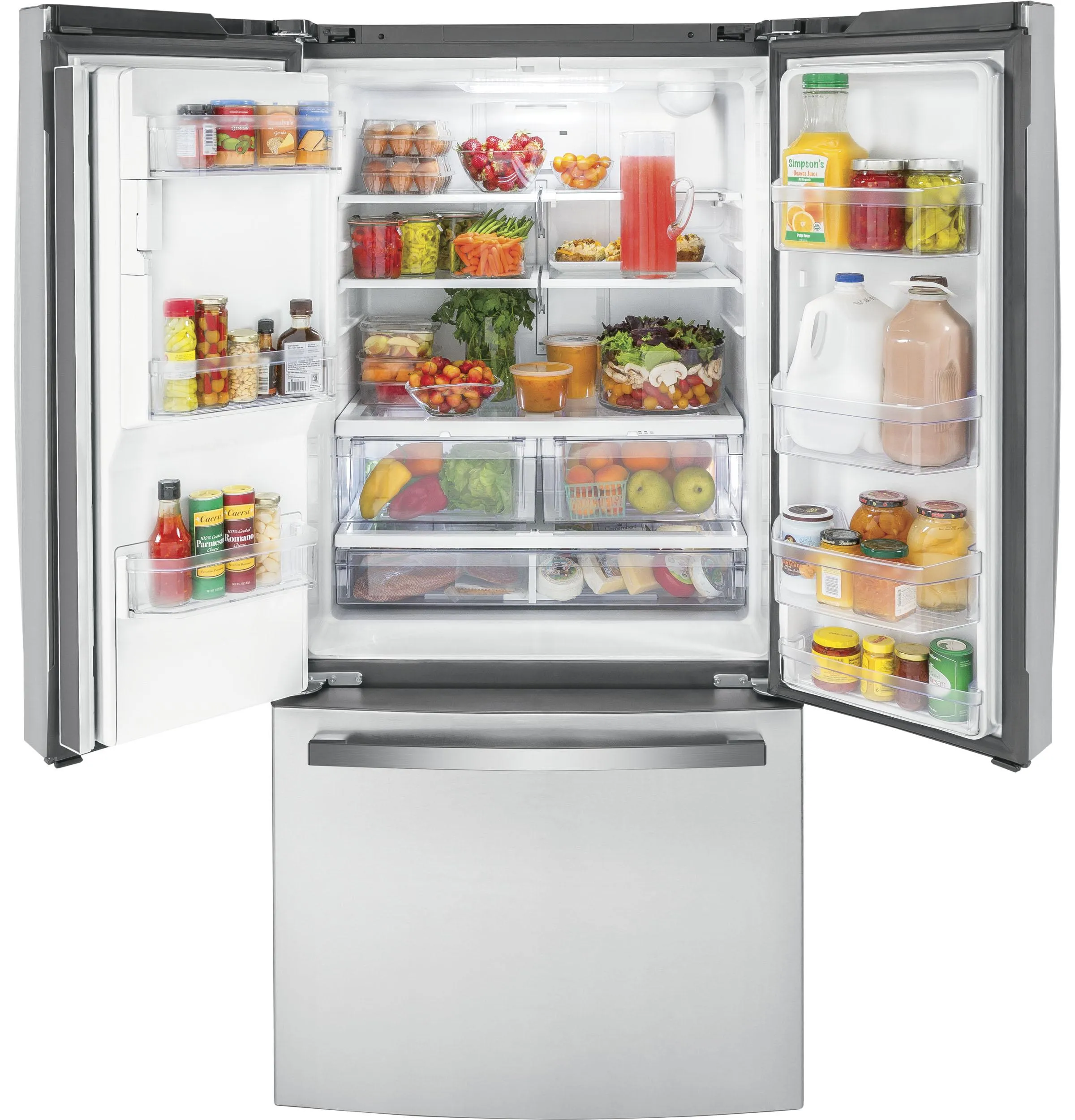 GYE18JYLFS GE® ENERGY STAR® 17.5 Cu. Ft. Counter-Depth French-Door Refrigerator