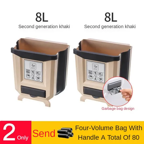 Household Cabinet Hanging Storage Trash Basket