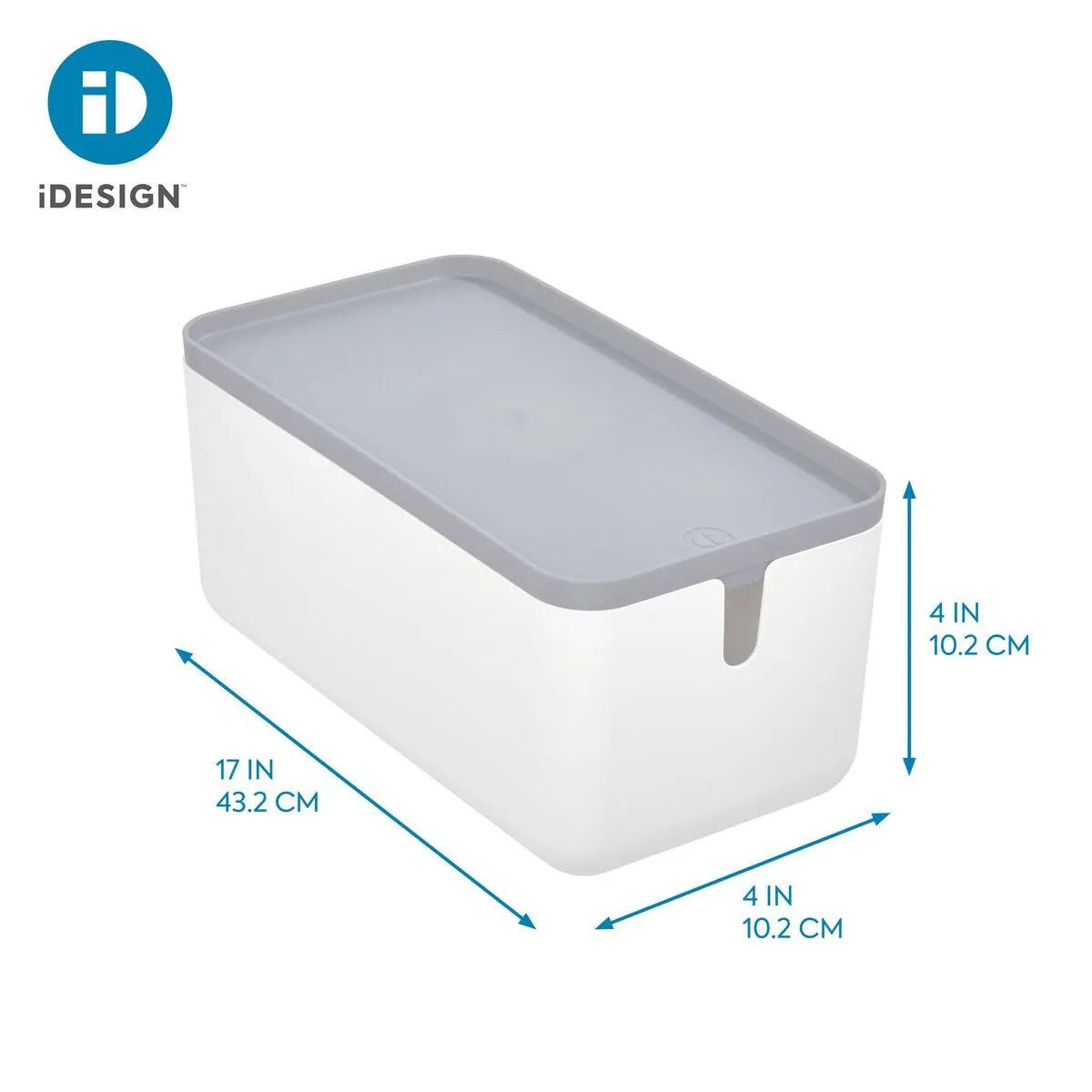 iDesign Cade Lidded Storage Bin