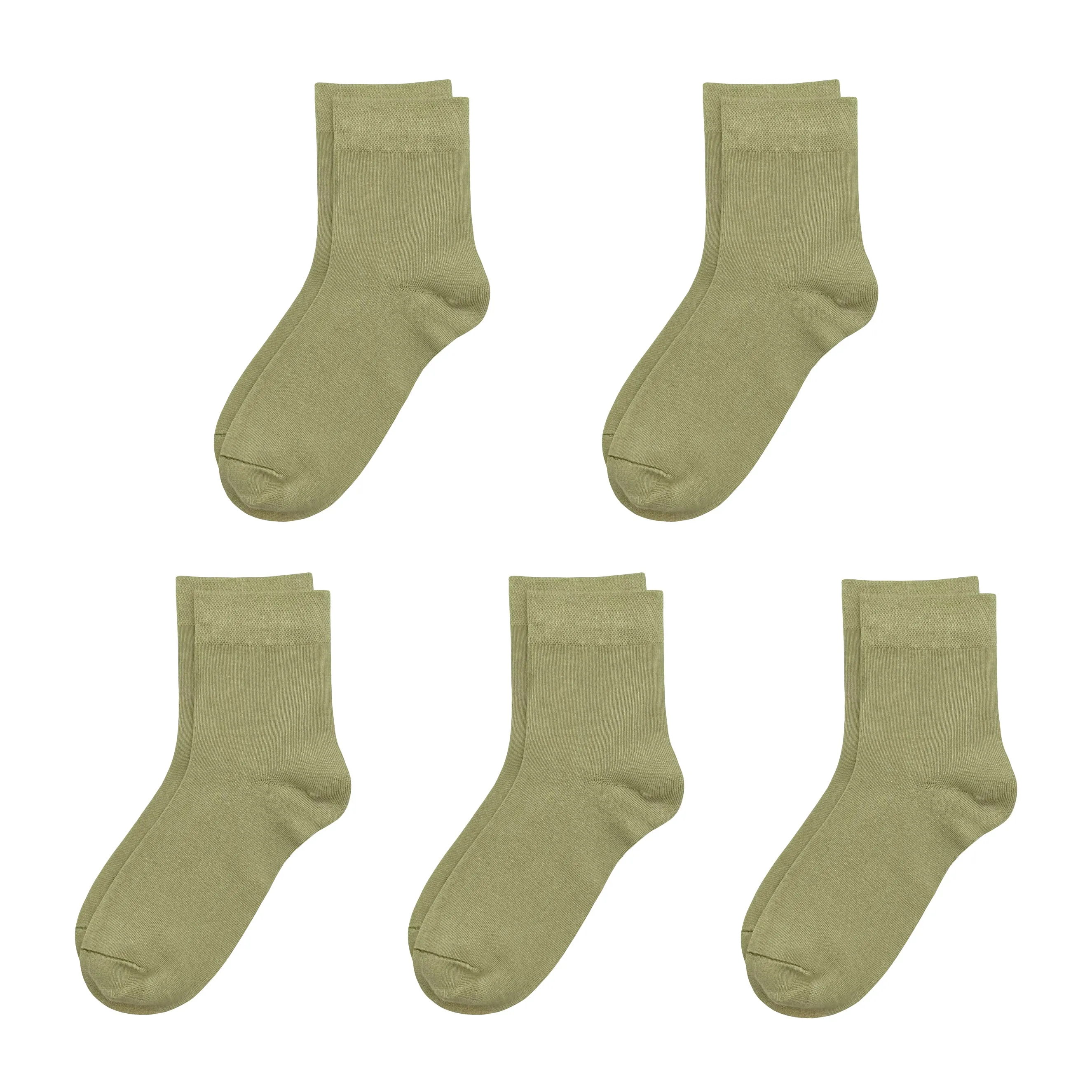 Kids Casual Bamboo School Socks Super Soft Uniform Thin Breathable Stretch Cuffs Boys Girls 5 Pairs