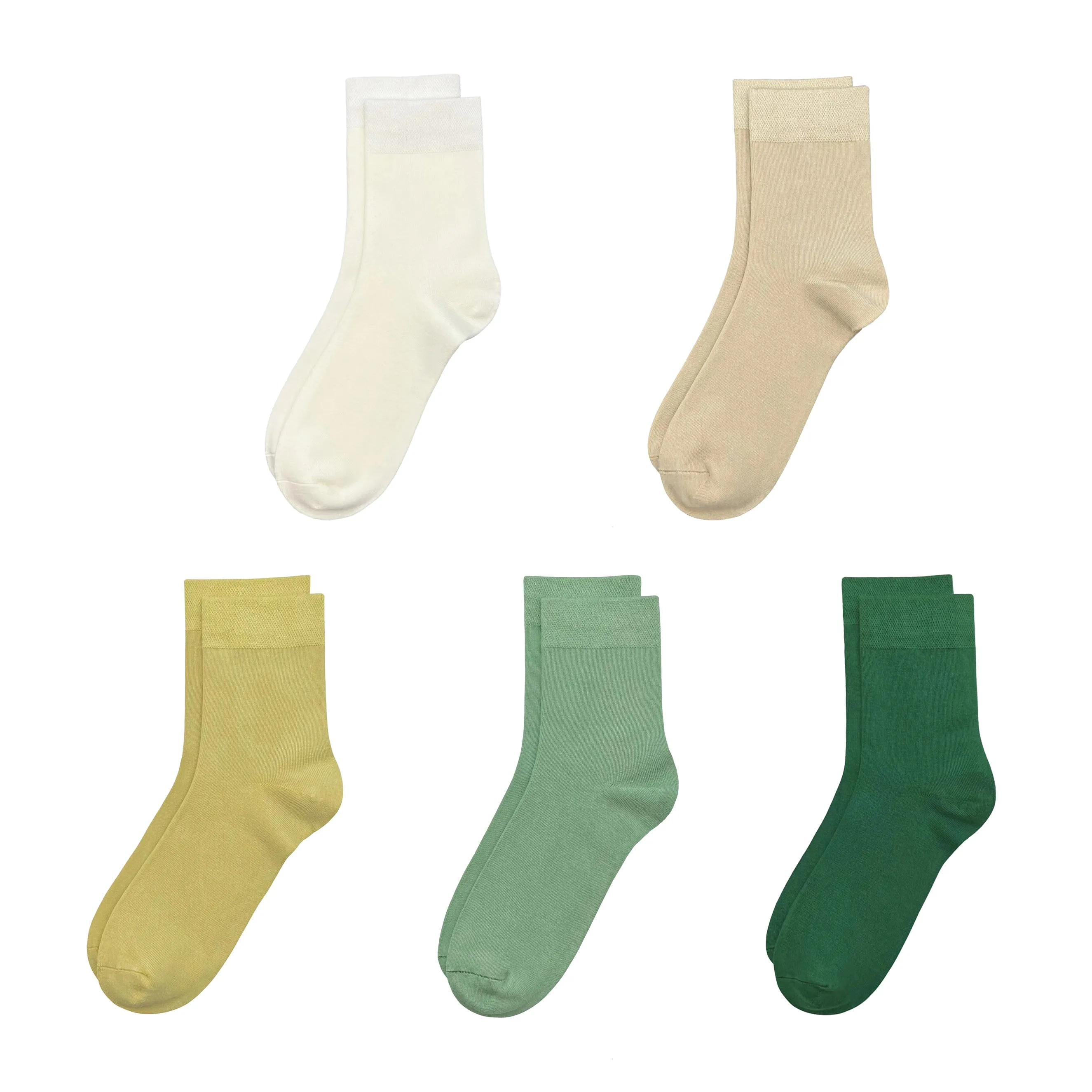 Kids Casual Bamboo School Socks Super Soft Uniform Thin Breathable Stretch Cuffs Boys Girls 5 Pairs