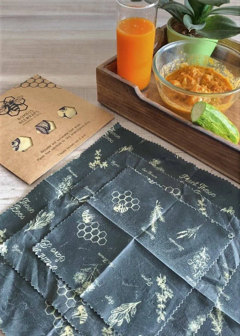 Leafy Large Beeswax Food Wrap - Set of 2