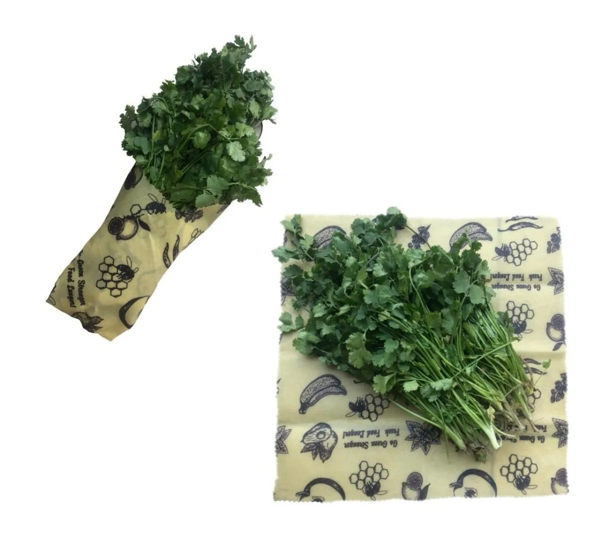 Leafy Large Beeswax Food Wrap - Set of 2