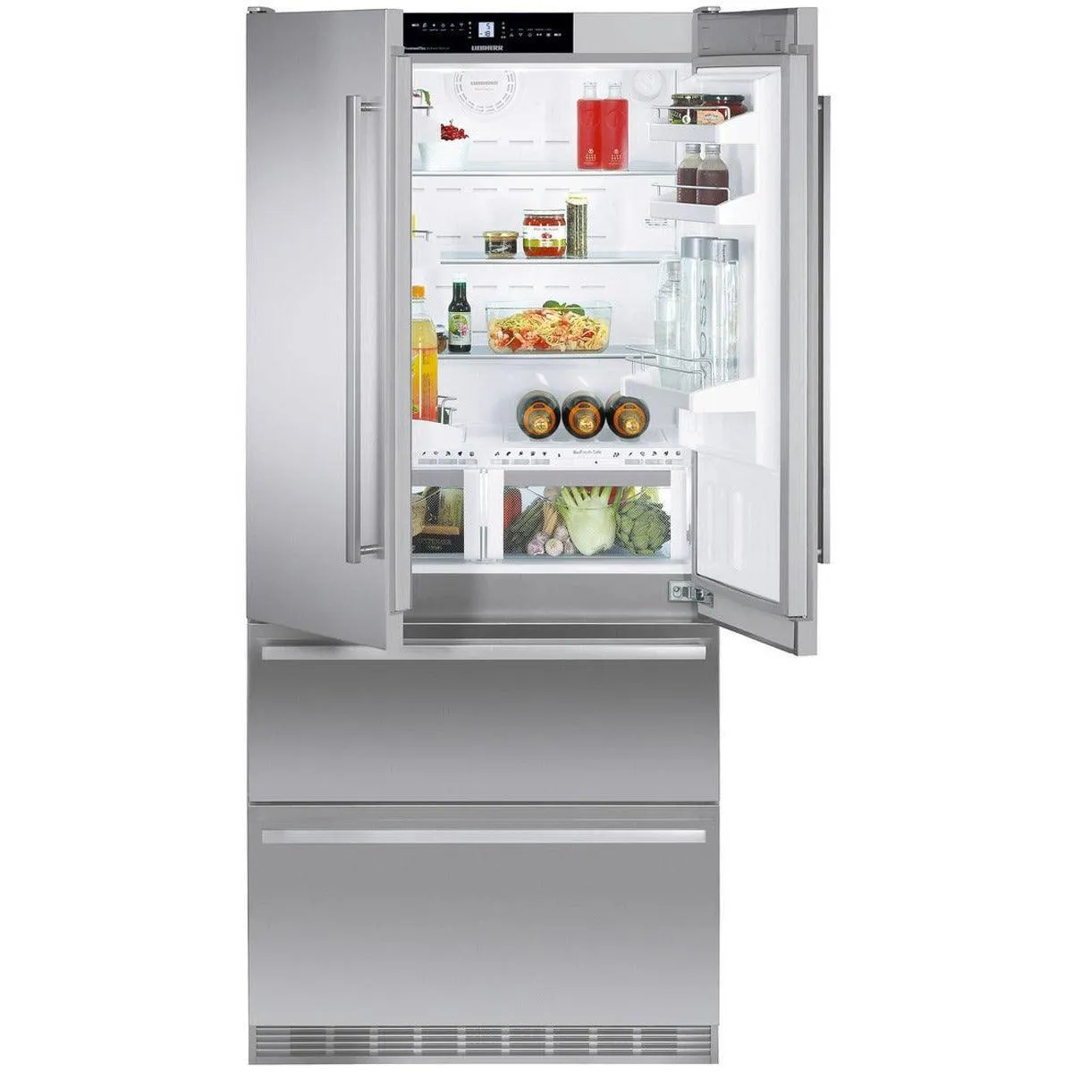 Liebherr 60/40 NoFrost Freestanding American Fridge Freezer | CBNES6256