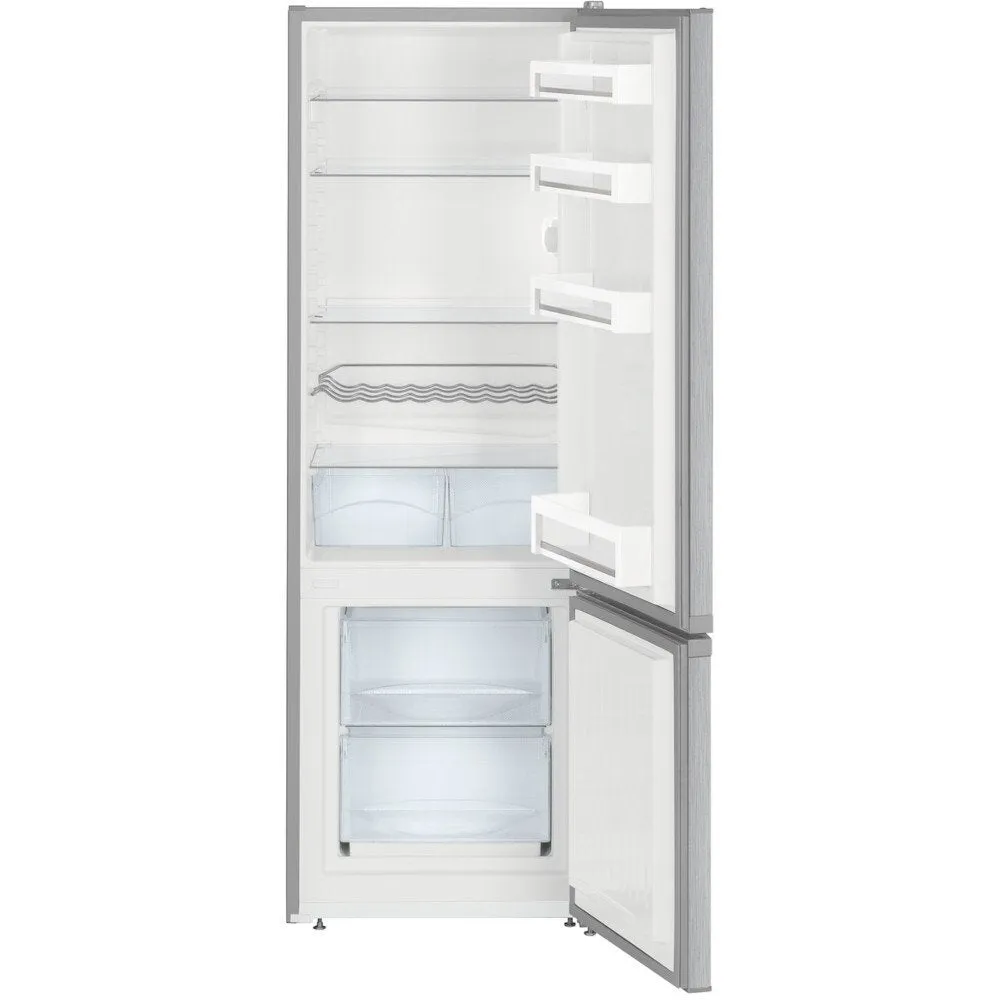 Liebherr CUele 2831 Low Frost Fridge Freezer, 80/20, Silver, E Rated