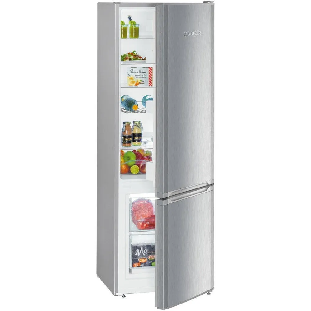 Liebherr CUele 2831 Low Frost Fridge Freezer, 80/20, Silver, E Rated