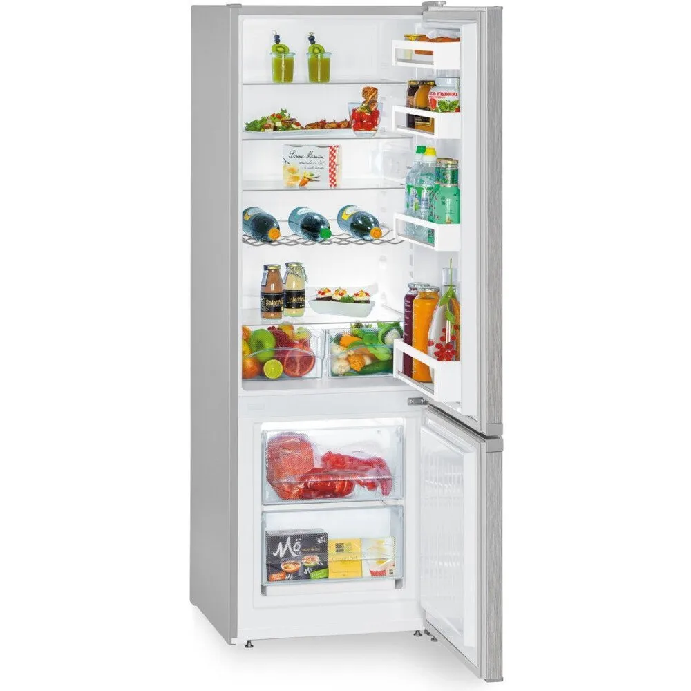 Liebherr CUele 2831 Low Frost Fridge Freezer, 80/20, Silver, E Rated