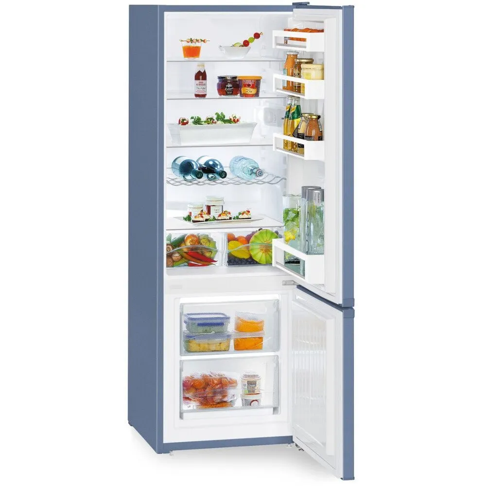 Liebherr CUfbe 2831 Low Frost Fridge Freezer, 80/20, Blue, E Rated