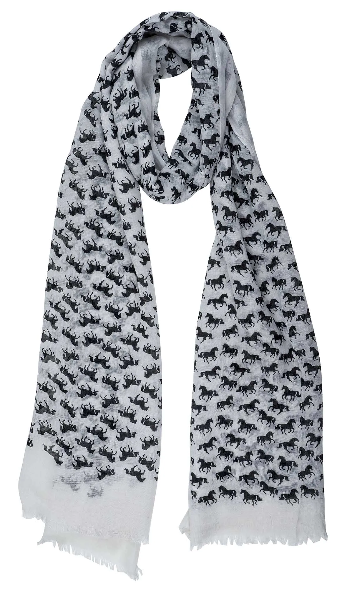 Lila Horse Silhouettes Scarf