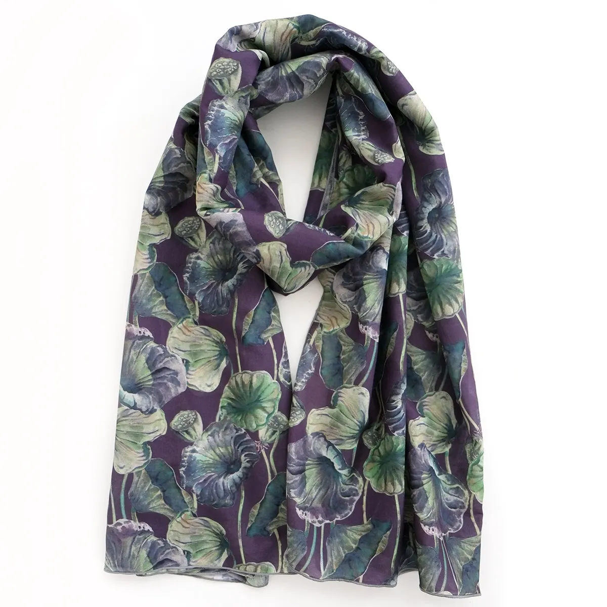 Lotus Leaf Scarf (small scale print) 2 colors available