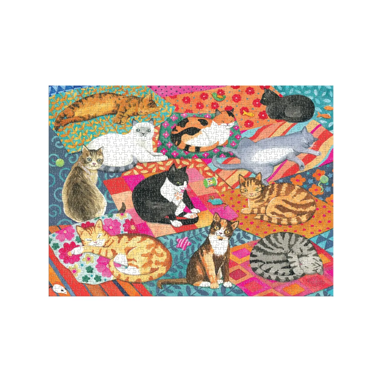 Lounging Cats 1000 Piece Jigsaw Puzzle